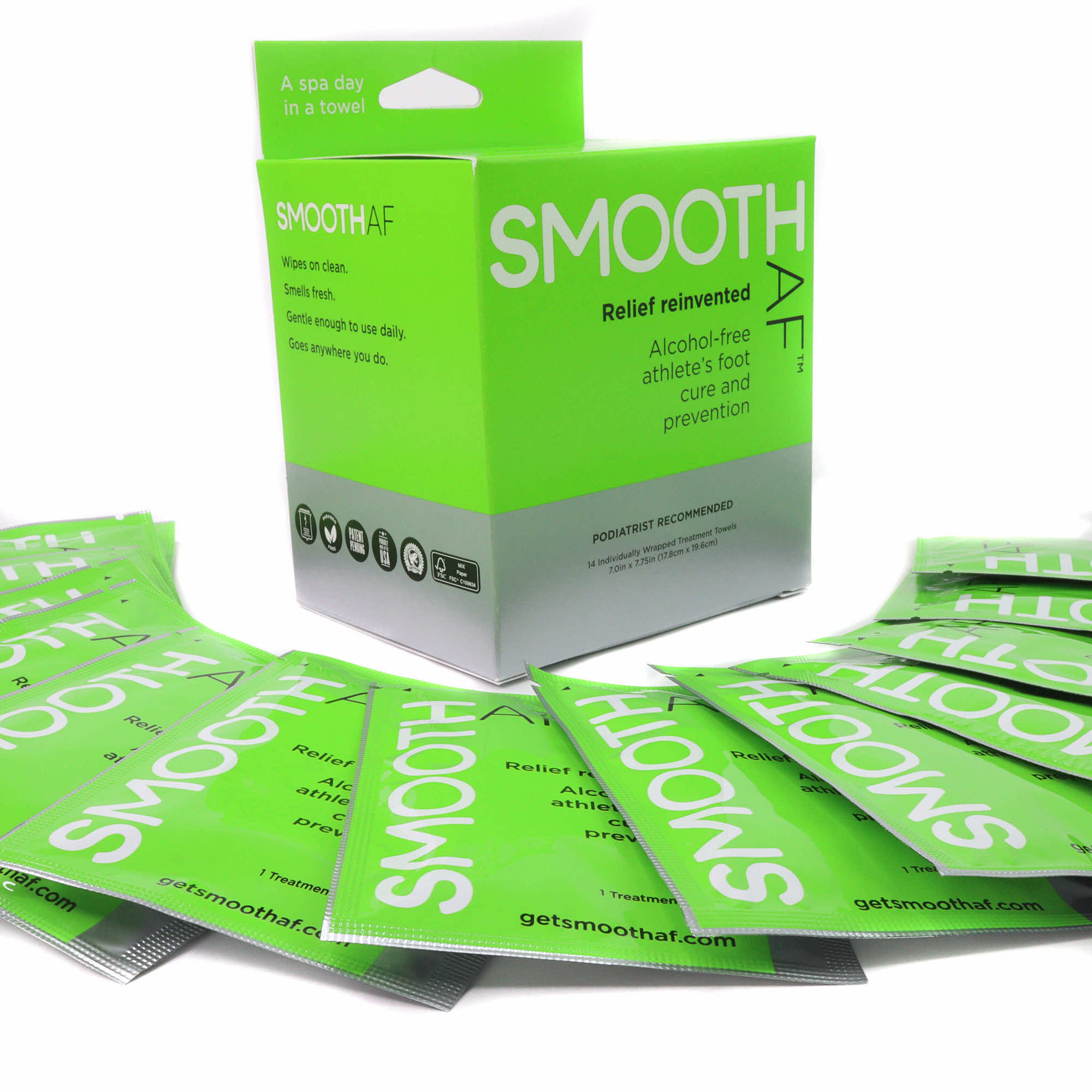 Smooth AF Medicated Athlete’s Foot Wipes 4 Smooth AF® Medicated Athlete's Foot Wipes